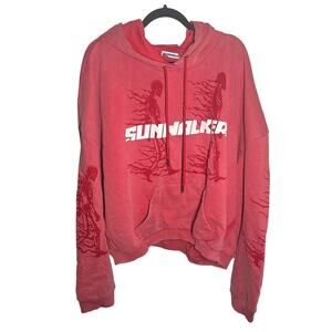 Sunwalker Men's Sun Red Hoodie Sweatshirt Size‎ XXL